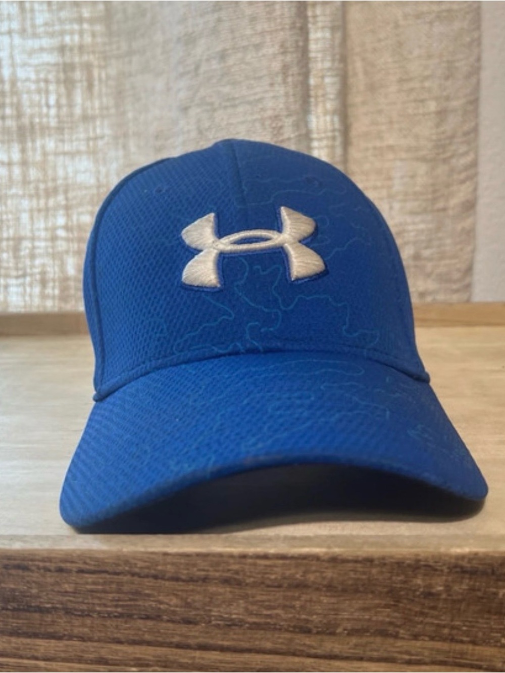 Under Armour Royal Blue Baseball Hat with White Logo